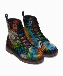 Colourful Abstract Circles Boots Mo24