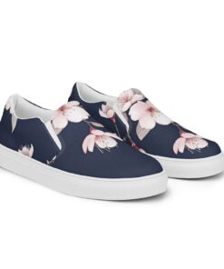 Pink Flowers Women's Slip-On Mo18