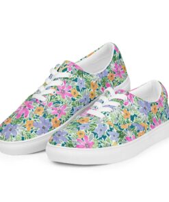 Summer Garden Lace-Up Canvas Shoes Mo30